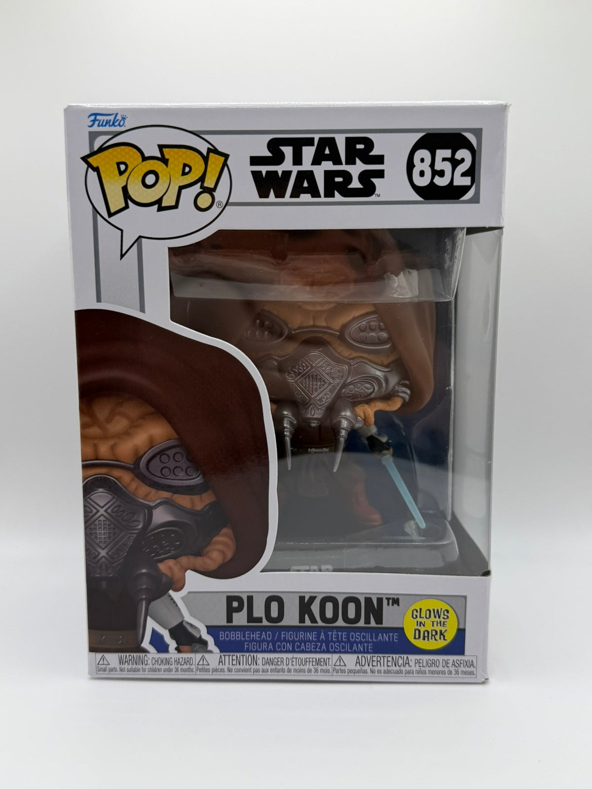 Funko Pop! Plo Koon #852 – Star Wars – Glow in the Dark