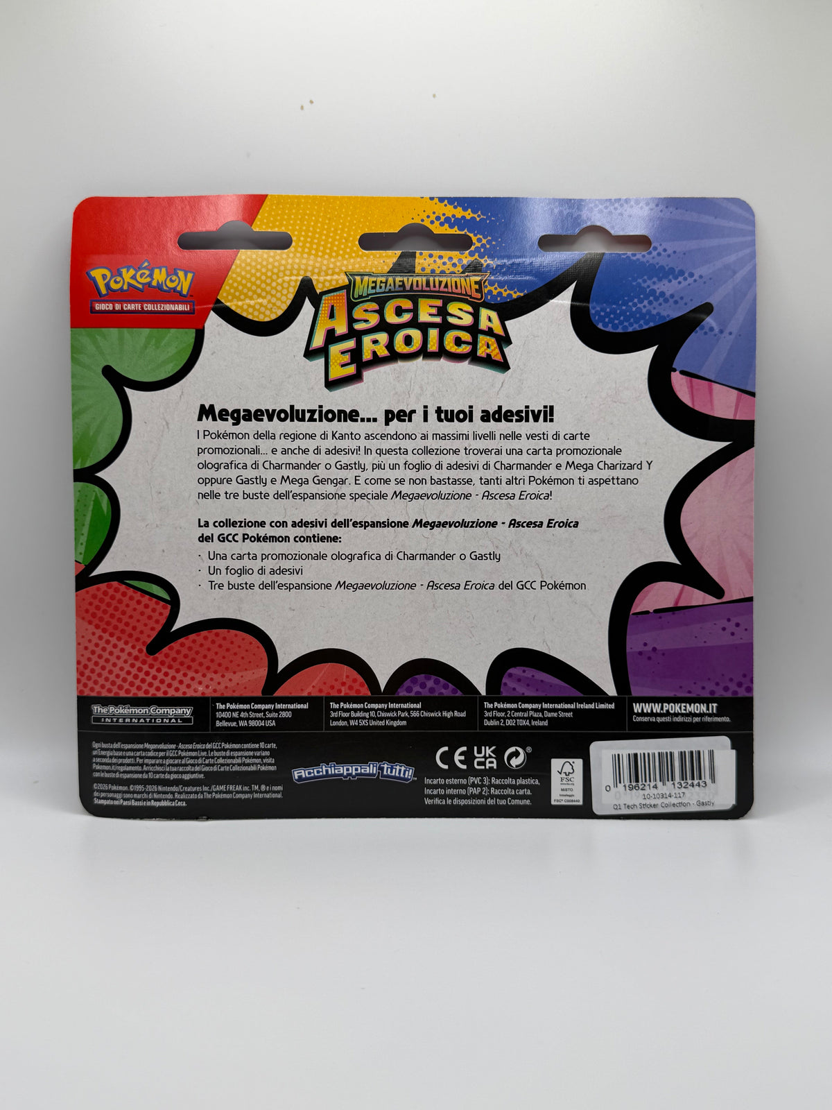 Pokémon TCG: Tech Sticker Collection - Megaevolution Heroic Ascent (Gastly)