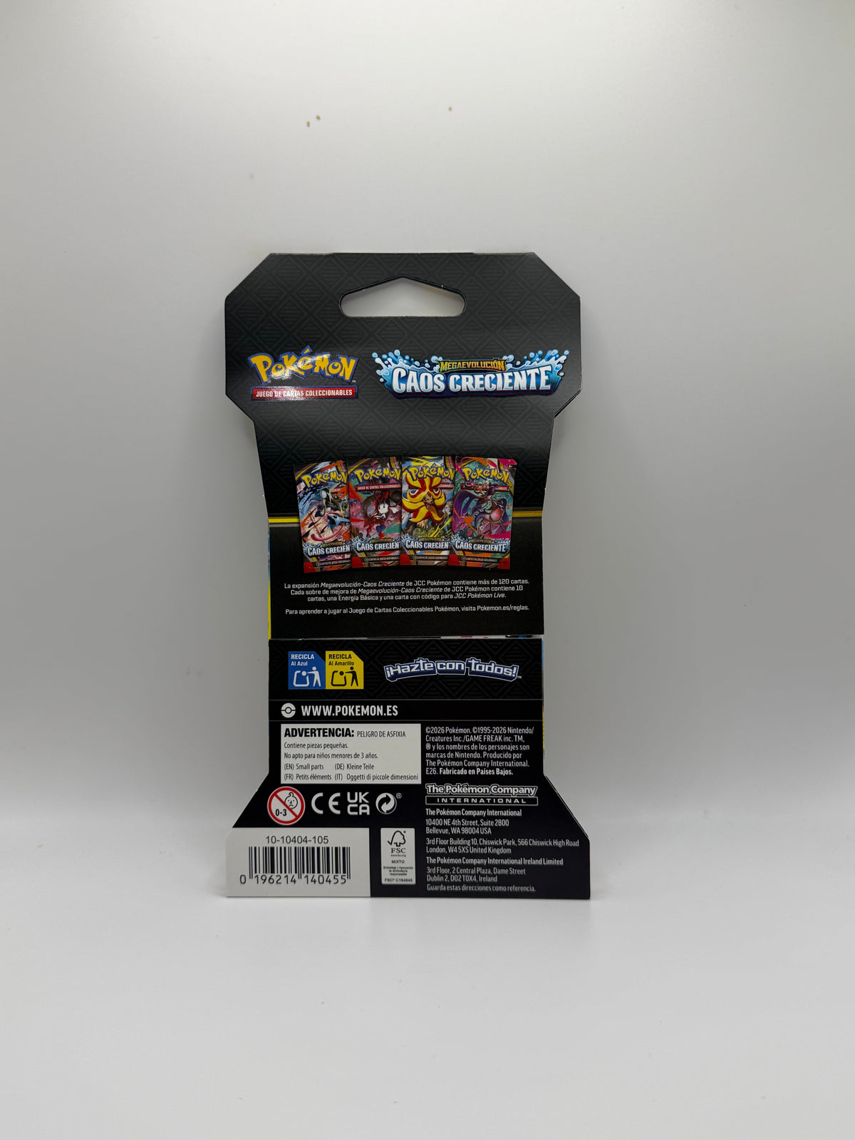Pokémon TCG: Sleeved Booster Pack - Megaevolution Caos Creciente (Mega Pyroar)