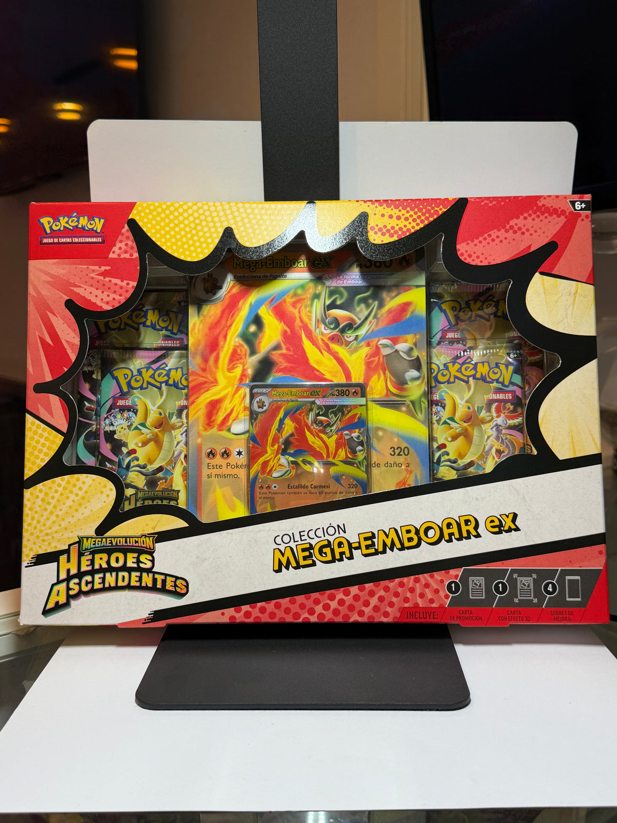 Pokémon TCG: Mega-Emboar-ex Collection - Megaevolution Héroes Ascendentes