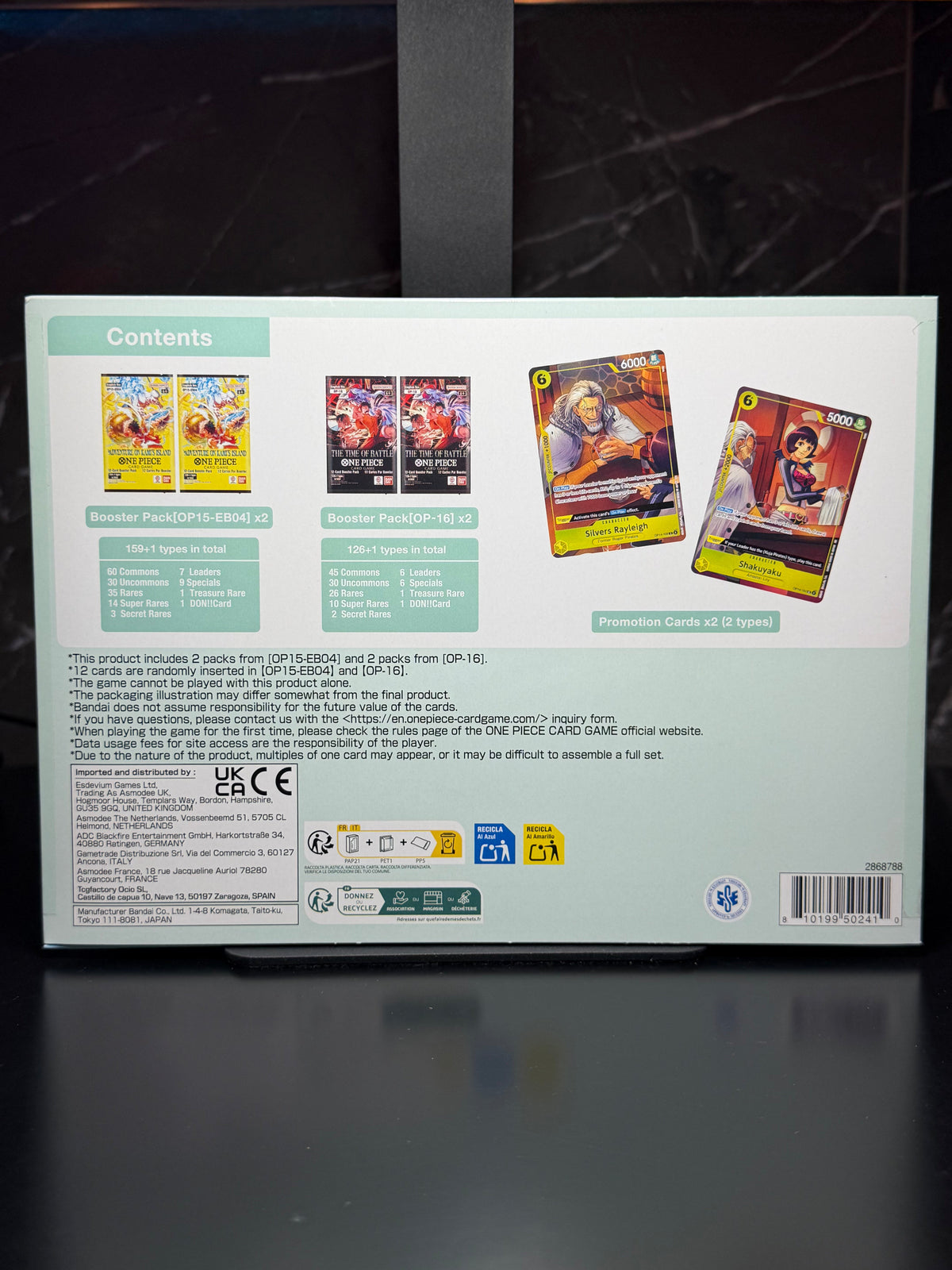 One Piece Card Game – Illustration Box Vol. 7: Rayleigh / Shakuyaku (IB-07) | Inglés