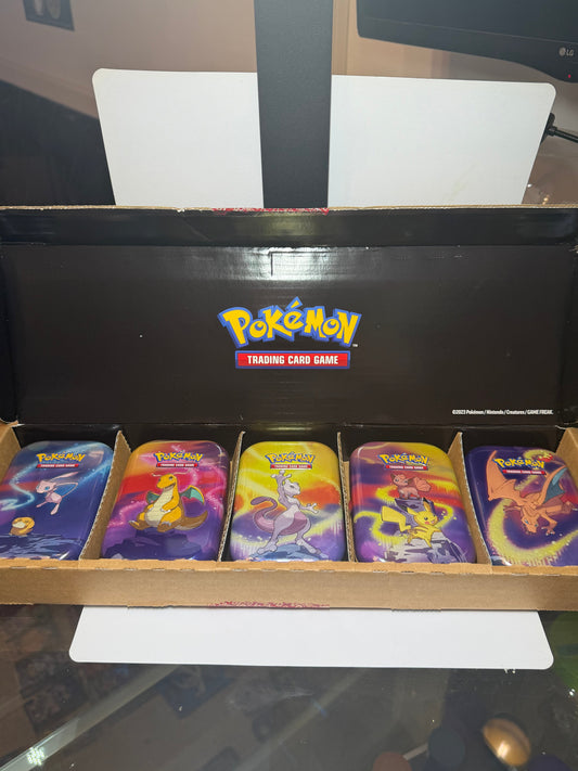 Pokémon TCG: Scarlet & Violet - 151 Kanto Power Mini Tins 5-Pack Box