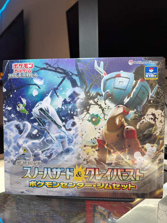 Pokémon Trading Card Game: Scarlet & Violet Series - Snow Hazard & Clay Burst Pokémon Center Gym Set
