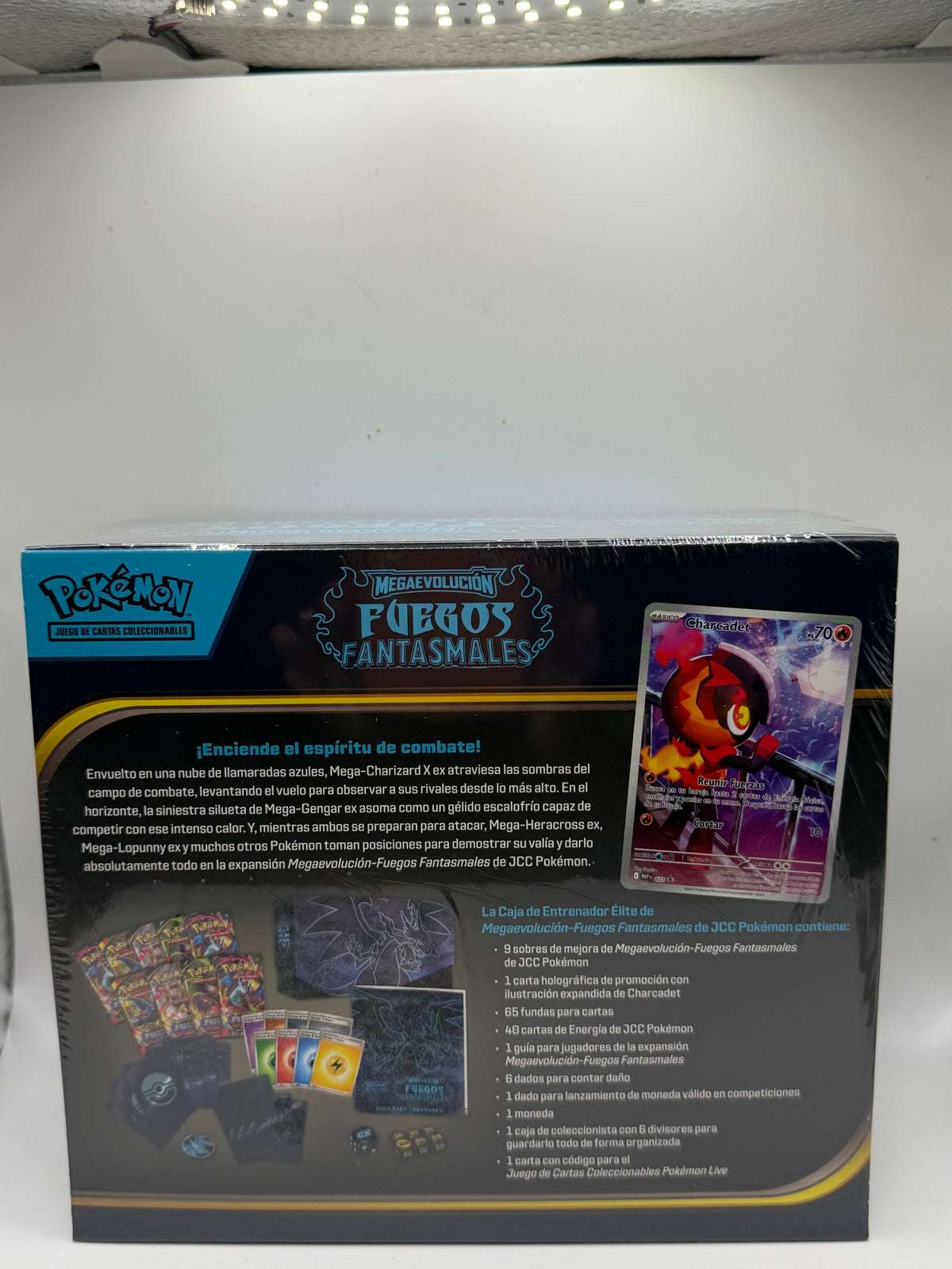 Pokémon TCG: Mega Evolution - Fuegos Fantasmales Elite Trainer Box (Mega-Charizard X ex)
