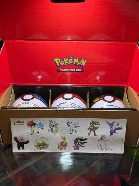 Pokémon TCG: Poké Ball Tin 3-Pack Bundle (Great Ball, Poké Ball & Ultra Ball)