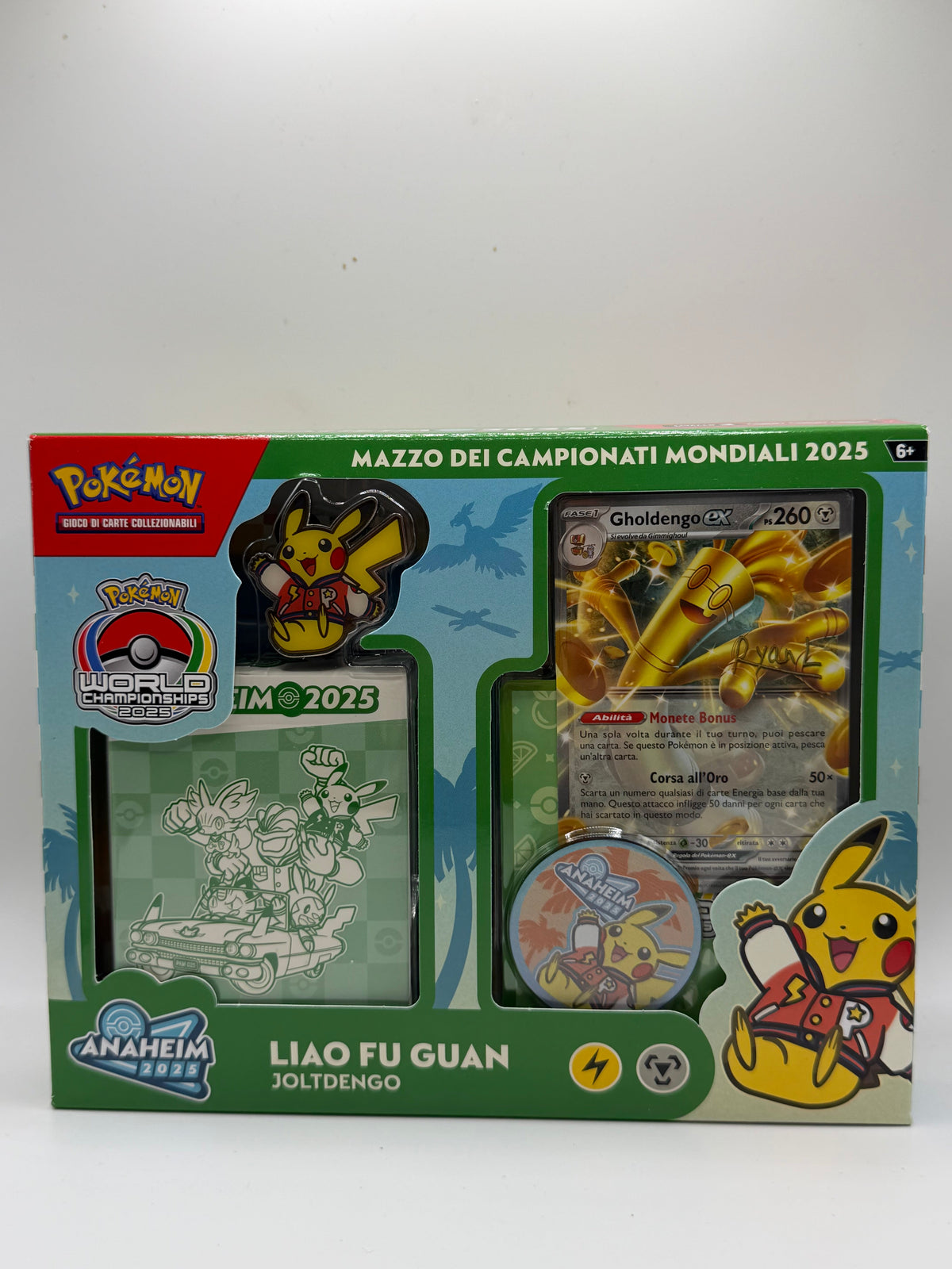 Pokémon TCG: 2025 World Championships Deck - Liao Fu Guan "Joltdengo" (Mazzo dei Campionati Mondiali 2025 - Anaheim)