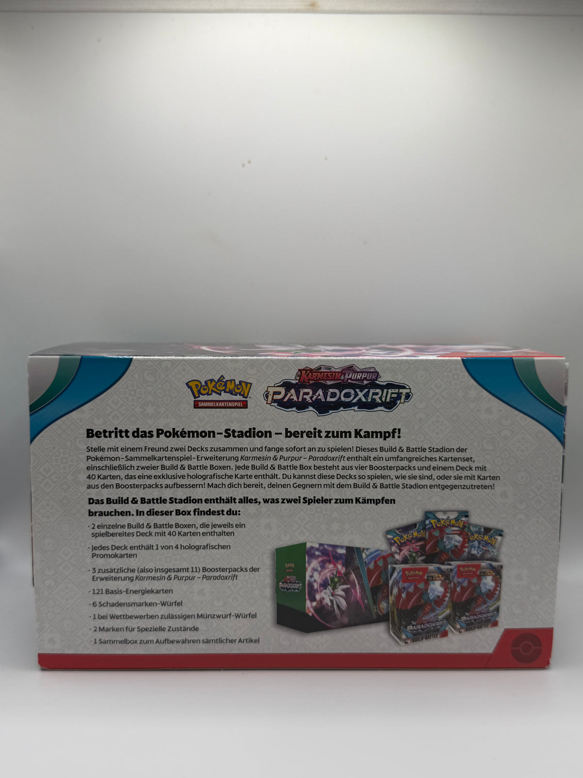 Pokémon TCG: Scarlet & Violet - Paradox Rift Build & Battle Stadium (Build & Battle Stadion - Karmesin & Purpur: Paradoxrift)