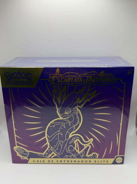 Pokémon TCG: Scarlet & Violet Base Set Elite Trainer Box - Miraidon (Caja de Entrenador Élite - Escarlata y Púrpura)