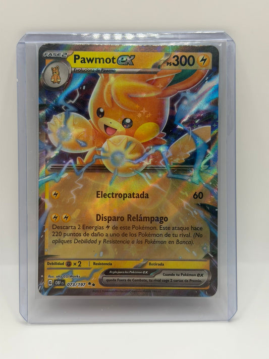 Pokémon TCG – Pawmot ex 073/197 | Llamas Obsidianas (Español)