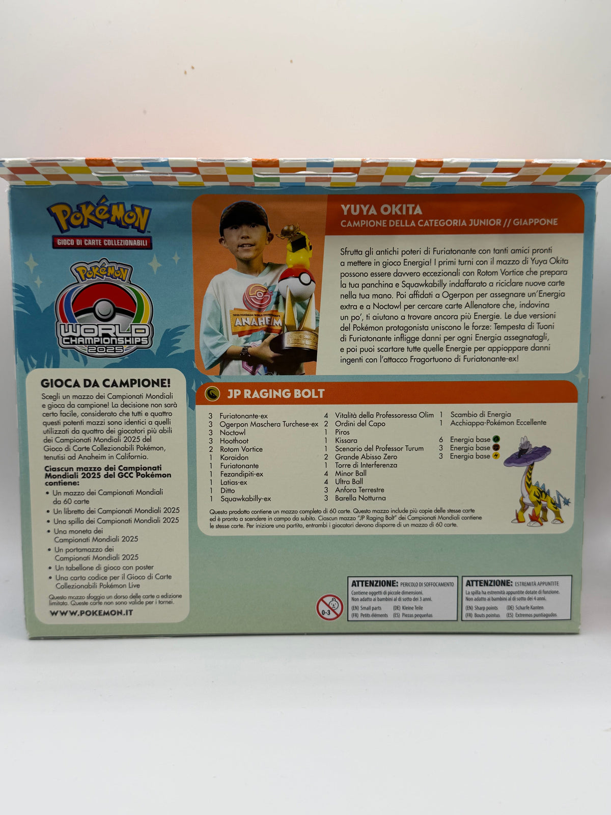 Pokémon TCG: 2025 World Championships Deck - Yuya Okita "JP Raging Bolt" (Mazzo dei Campionati Mondiali 2025 - Anaheim)