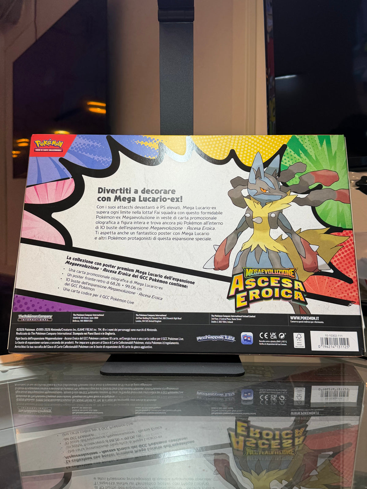 Pokémon TCG: Mega Lucario Premium Poster Collection - Megaevolution Heroic Ascent