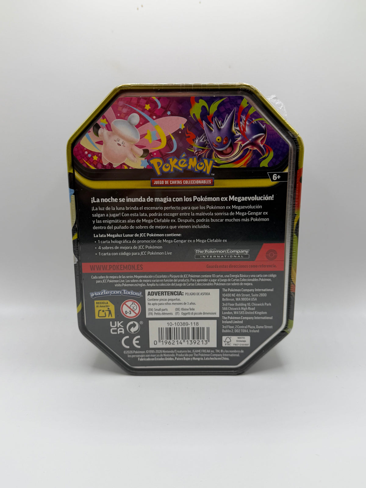 Pokémon TCG: Mega-Clefable-ex Tin (Lata Megaluz Lunar)