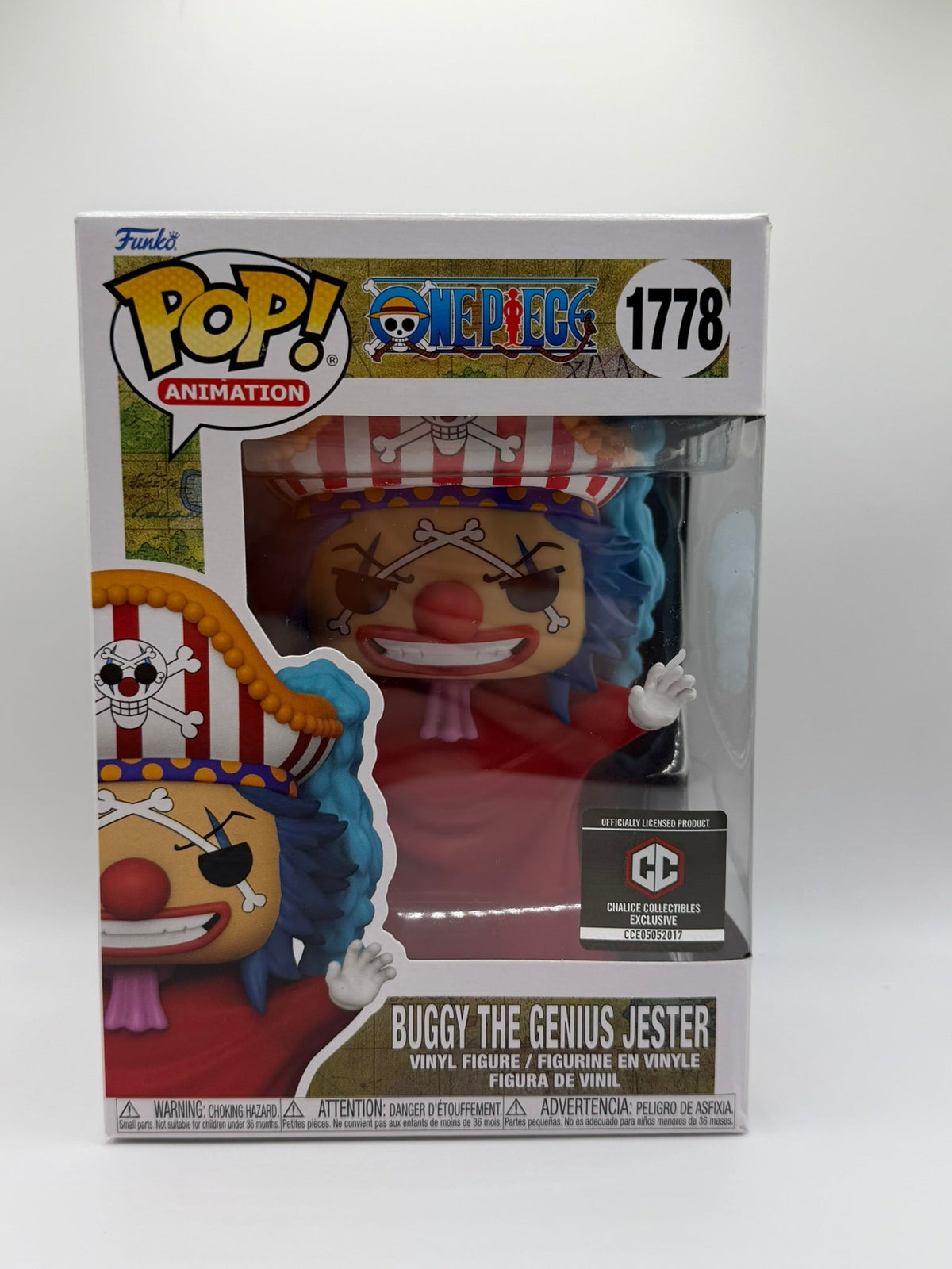 Funko Pop! Buggy the Genius Jester #1778 – One Piece – Chalice Collectibles Exclusive