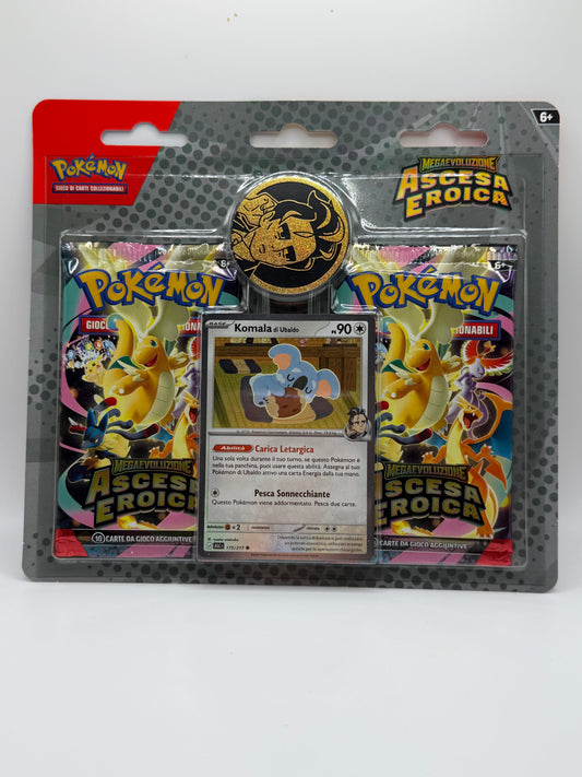 Pokémon TCG: Larry's Komala 2-Pack Blister - Megaevolution Heroic Ascent