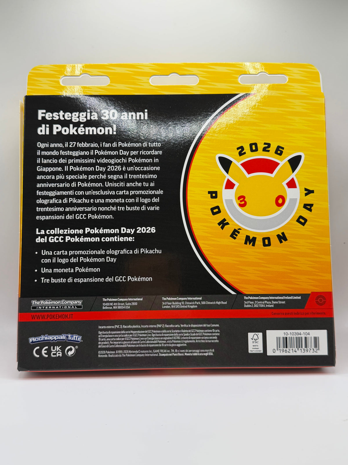 Pokémon TCG: Pokémon Day 2026 30th Anniversary Collection (Pikachu)