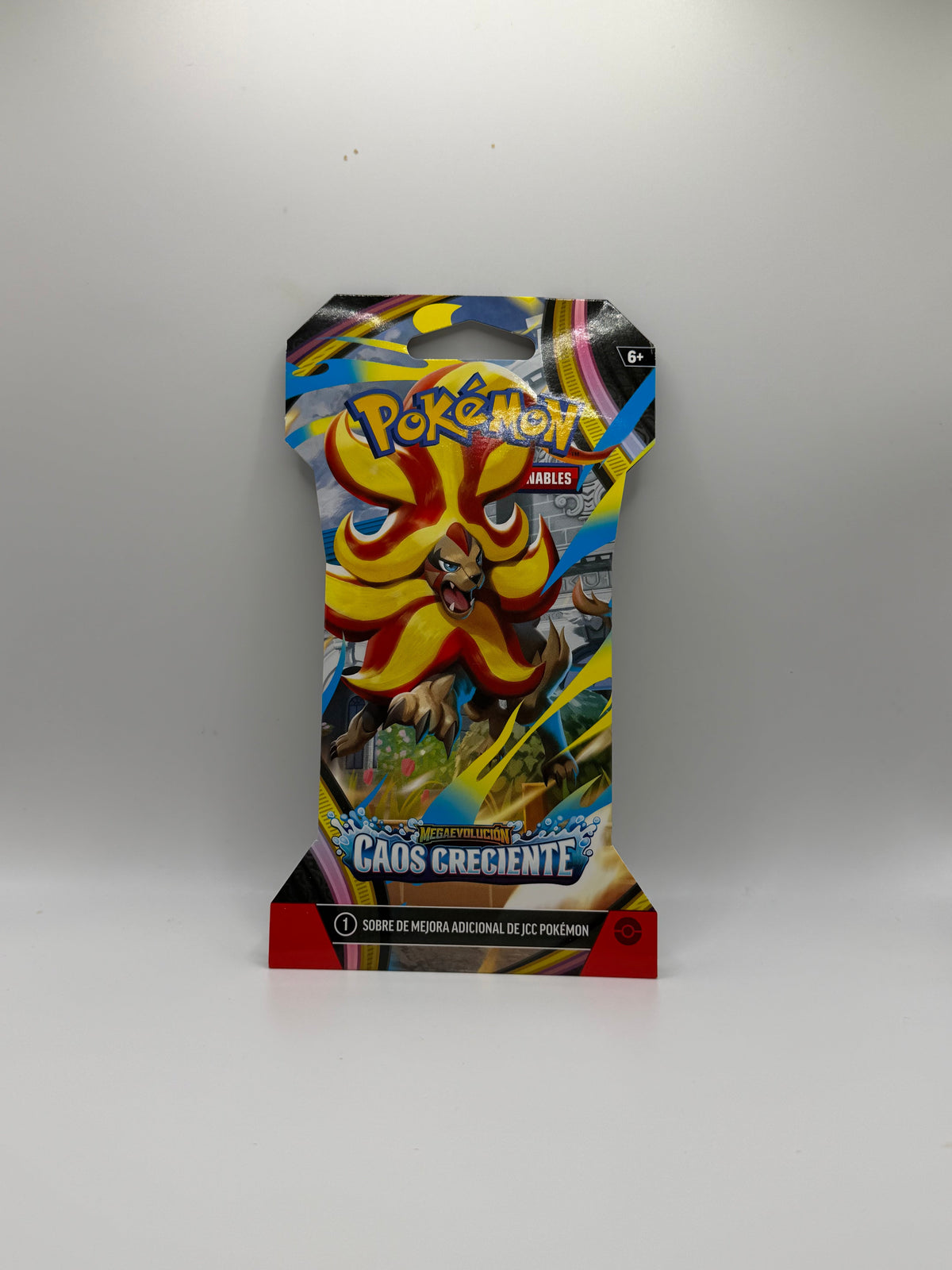 Pokémon TCG: Sleeved Booster Pack - Megaevolution Caos Creciente (Mega Pyroar)