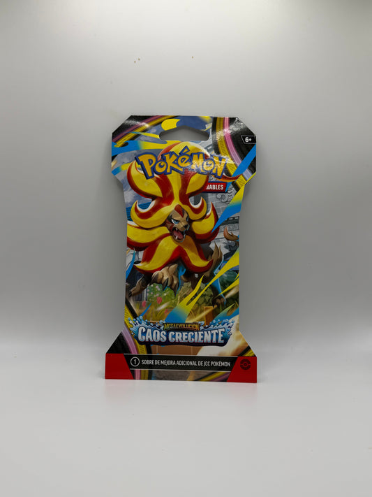 Pokémon TCG: Sleeved Booster Pack - Megaevolution Caos Creciente (Mega Pyroar)