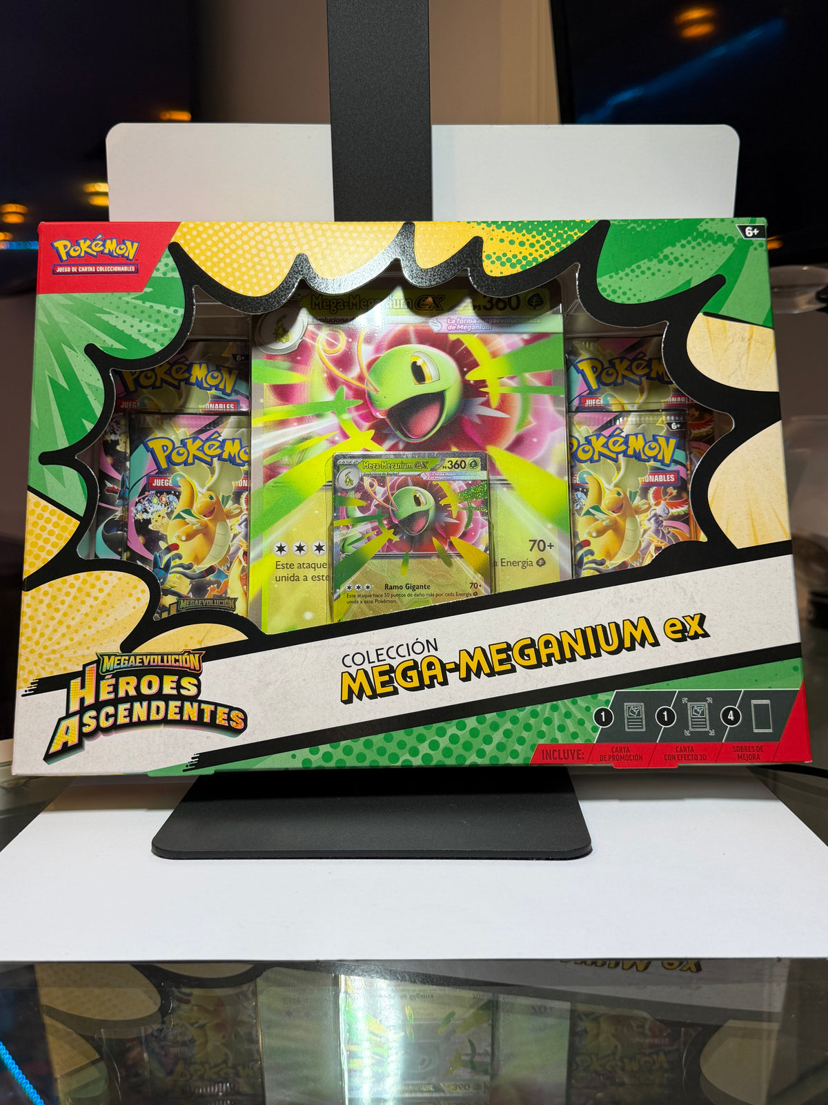 Pokémon TCG: Mega-Meganium-ex Collection - Megaevolution Héroes Ascendentes